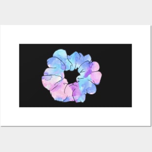 Watercolor Scrunchie Posters and Art